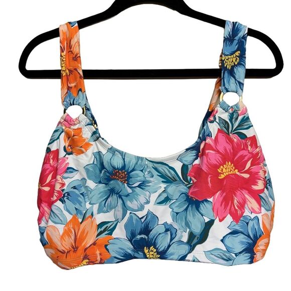 Time and Tru Plus Size Hawaiian Floral Bikini - Size 2x / 20 - 22 - Picture 2 of 10